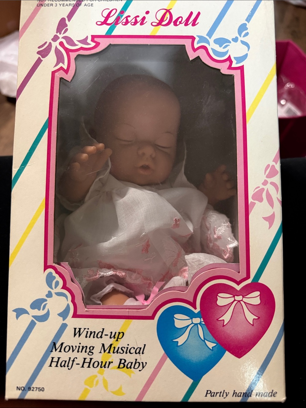 Vintage Lissi Doll Wind-Up Musical Baby Doll Partly Hand Made